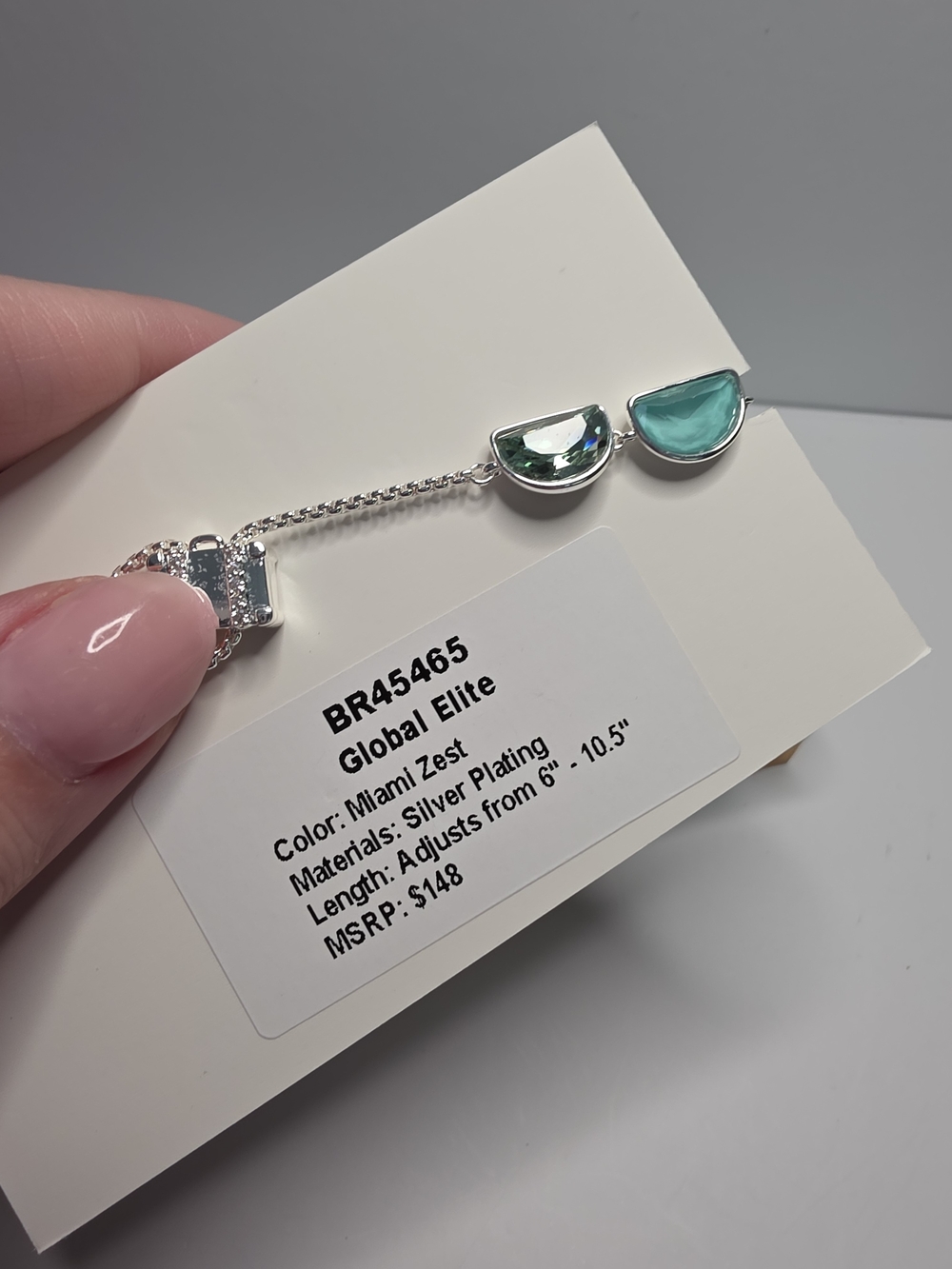 BP Jewel Candy Global Elite Bracelet In Miami Zest On Silver - Picture 3 of 3
